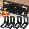 L-Shaped Corner Brackets Stainless Steel Corner Braces Drawer Shelf Bracket Fixing Right Angle Corners Brace Furniture Hardware