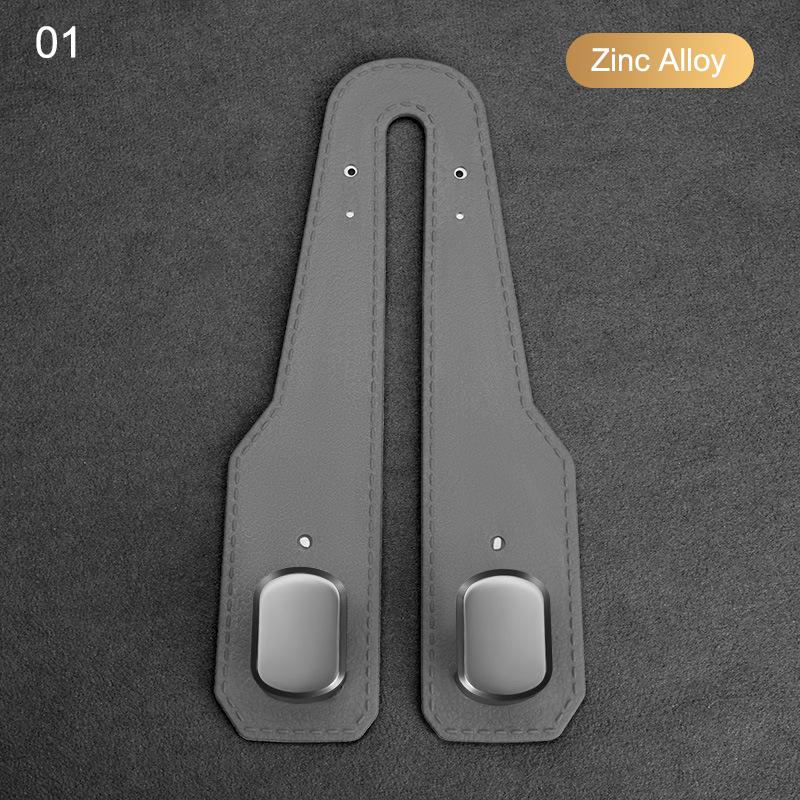 2 i 1 Bil Nakkestøtte Krok Premium Semsket Baksete Hengende Dobbel Krok 15 kg Stor Bærende Legeringskrok Henger Universell