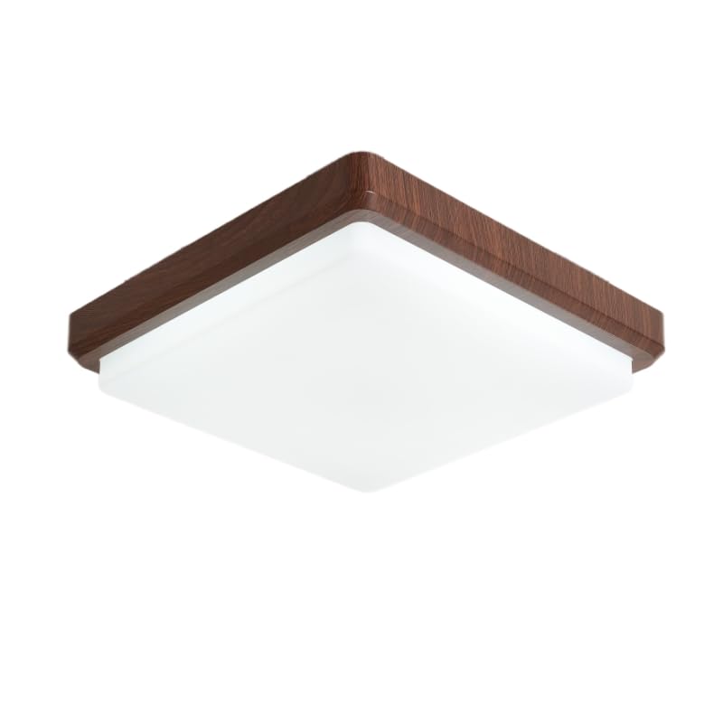 NIBOENOKI LED Ceiling Wood Grain Ceiling 6 Tatami Mat Color Temperature Adjustable Night Energy Easy Remote Memory Nordic Japanese Western Japanese