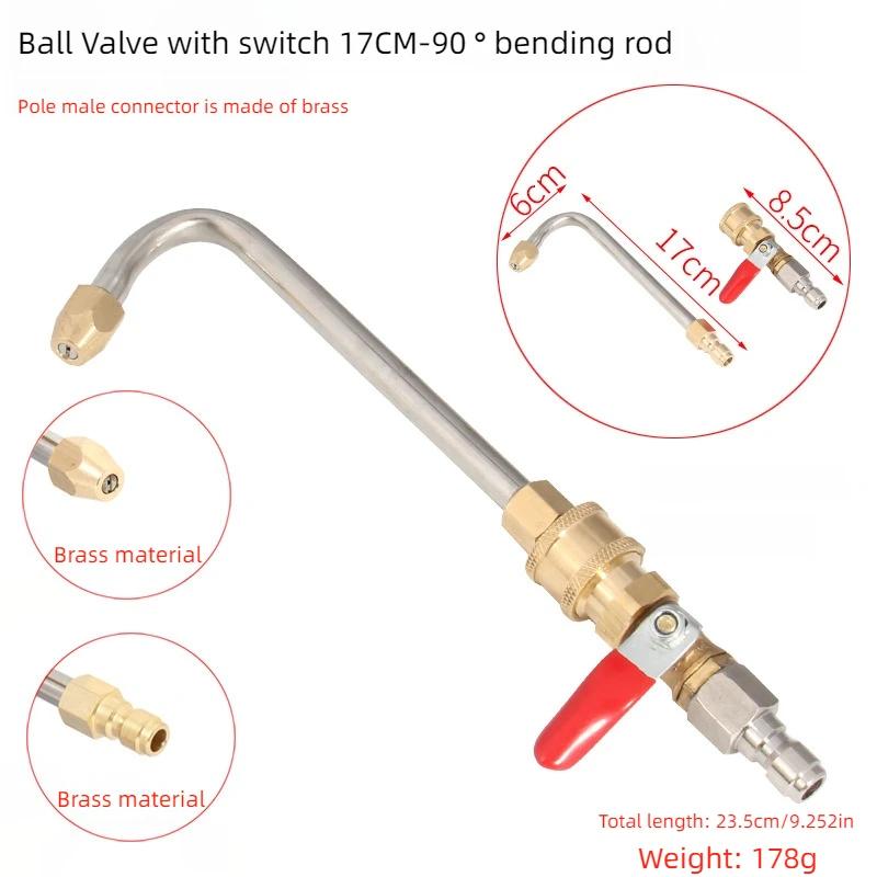 1/4 Quick - Plug Rod Brass&Stainless, Multiple Angles&Sizes, High - Pressure - Comparable for Car Wash, Yard Clean&More