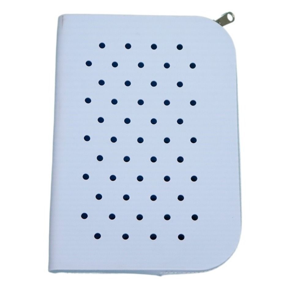 Breathable Holes Silicone Pencil Case Zipper Large Capacity Stationery Storage Bag Portable Waterproof Makeup Organizer Cosmetic
