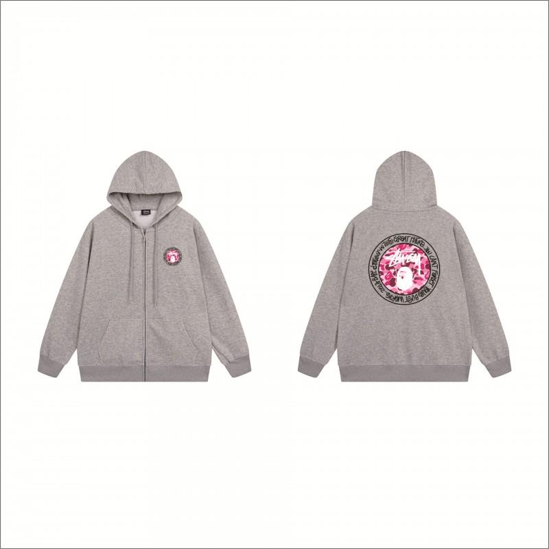 Stu Print Kapuzenpullover Langarm Herren Damen Winter Freizeit Übergroß Pullover