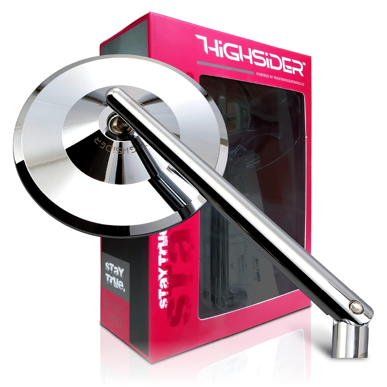 

Зеркало мотоциклетное Daytona HIGHSIDER Rod 1 штука на резьбу 10 мм ECE Montana 17043 Зеркало, боковое, совместимое с положительной/отрицательной резьбой, стандартное, Хром, серый