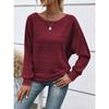 JPNTKY Women's Fashion Casual O-Neck Long Sleeve Blouses & Shirts