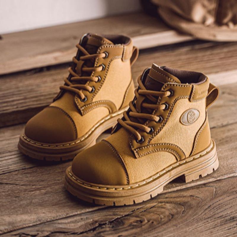 

WARRIOR Classmate Lightweight Short Boots Spring and Autumn New British Leather Boots 26