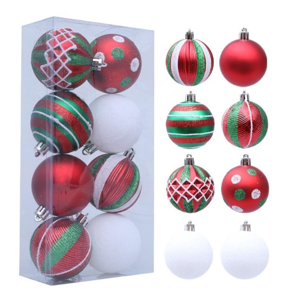 Shatterproof Painted Christmas Ball 6cm Christmas Baubles Christmas Hanging Ball  Home Xmas Decor