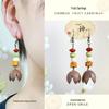 Yunnan Artistic Ethnic Fruit Earrings: Retro Natural Forest Style Design