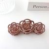 10.5cm Grinding Camellia Rose Flower Large Hair Claw Clip Ins Plate Acrylic Hair Shark Clip for Female Hair Accessories