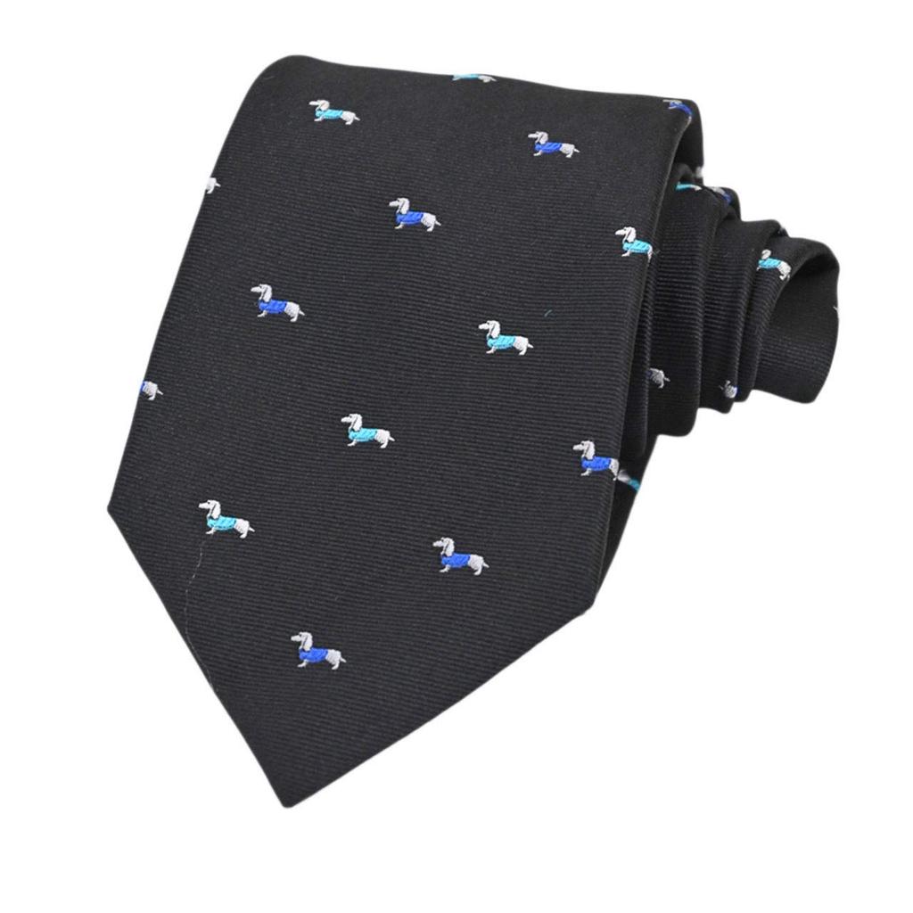 Paul Smith Tie Dog (8cm Wide) (Black/Blue (PS145)) [Used]