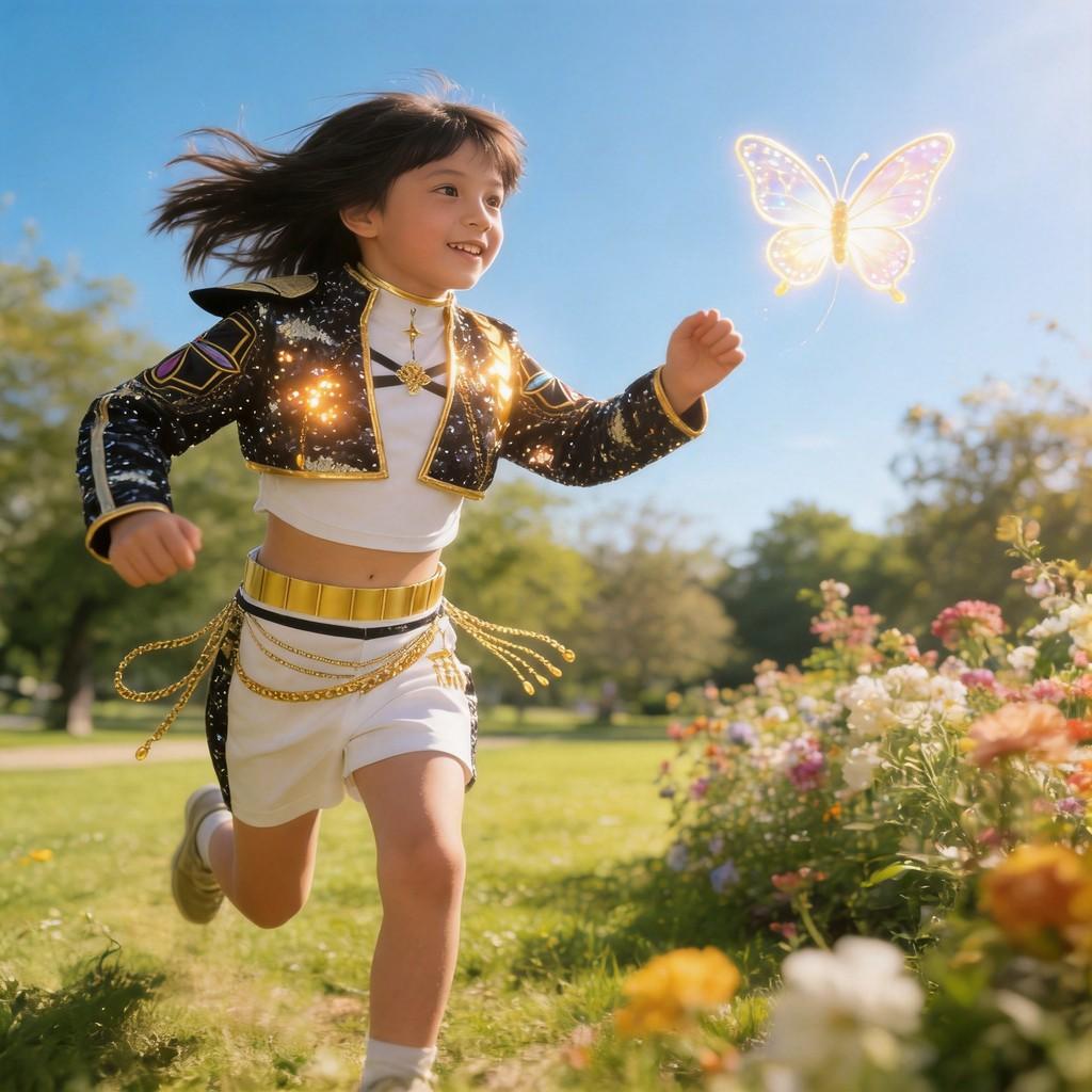 Kpop Demon Hunters Rumi Childrens Sequin Stage Costume With Short Pants For Dance Performances