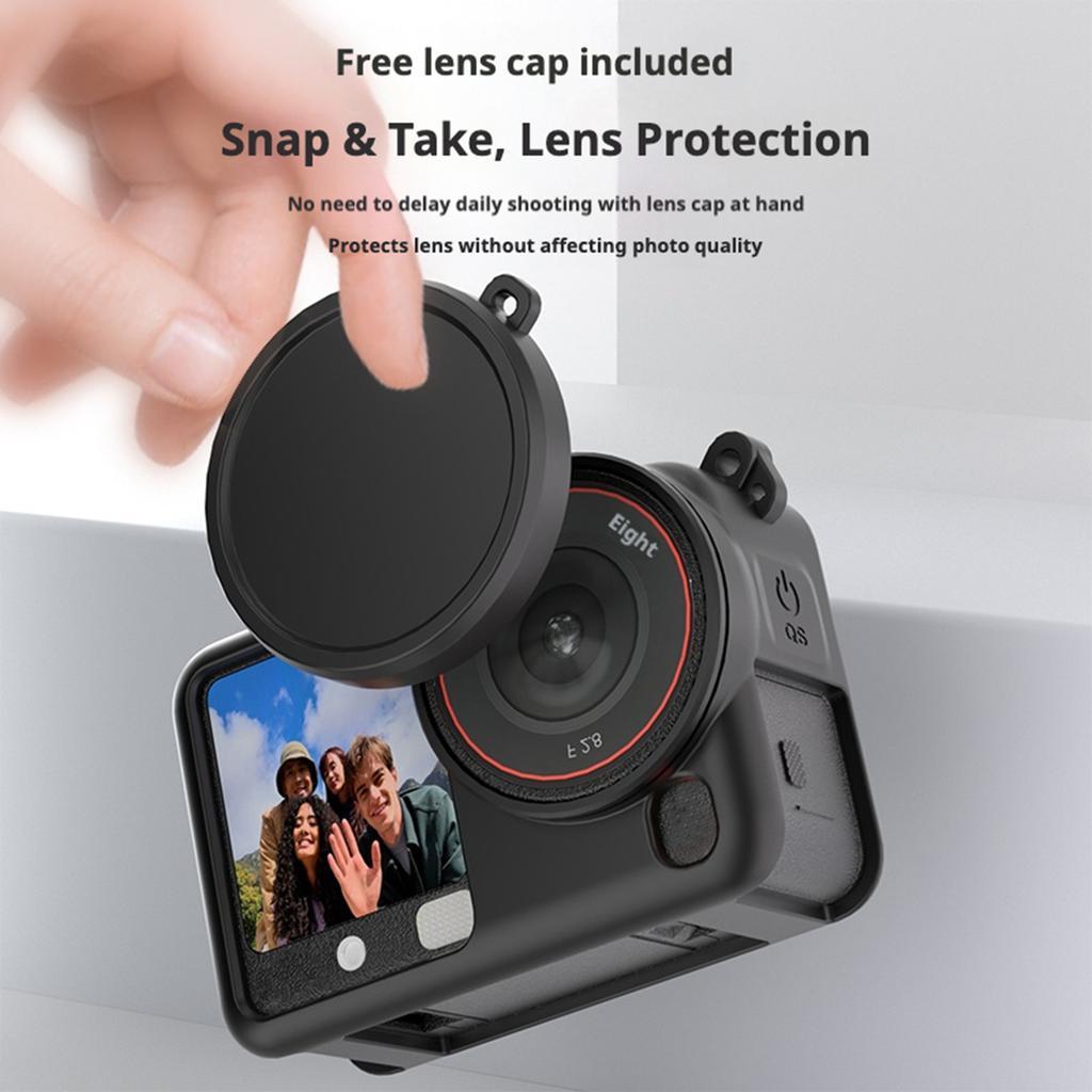 Case for DJI Osmo Action 6 Silicone Cover Soft Protective Cover & lens Protector Anti-Scratch Cover for DJI Action 6 Accessories