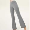 Womens Stretch Yoga Leggings Fitness Running Gym Sports Full Length Pants Flared Trousers