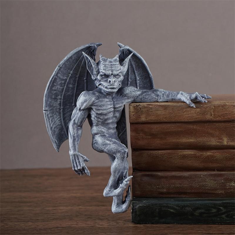 Gothic Gargoyle Resin Door Frame Decoration Monster Statue Halloween Home Display Party Centerpiece For Teens And Couples
