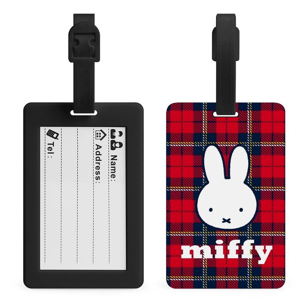 Miffy Luggage Name Bag Suitcase TPU with Name School Bag Luggage Suitcase Name Loss Business Cute Character Tag, Tag, Tag, Tag, Card, Tag, Tag,