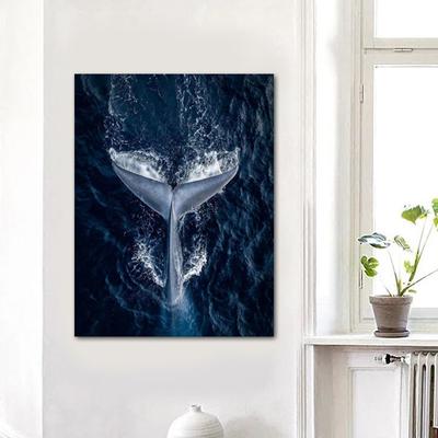 Diamond Painting Whale Tails Surface Sea Photos Round 5d Diamond Embroidery Diamond Cross Stitch