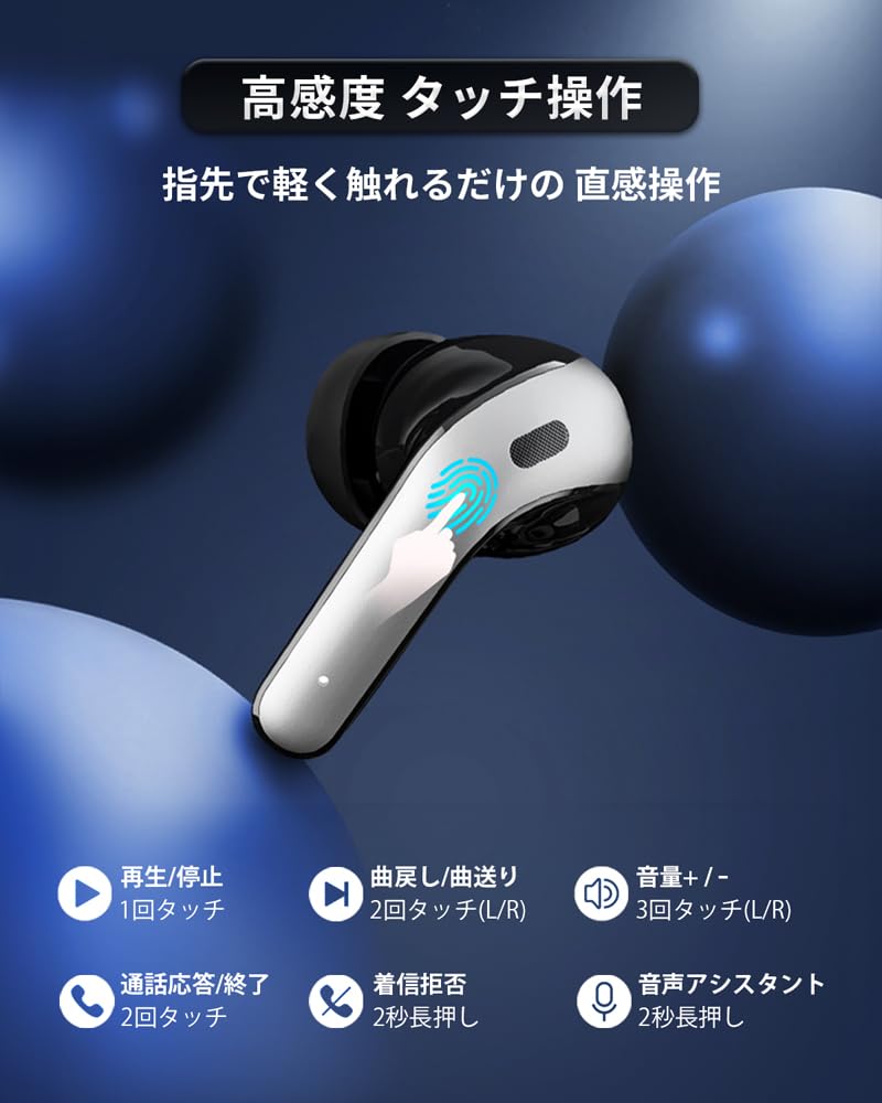 Wireless Earbuds with ENC Noise Single or Dual Ear Low Long Talk Suitable for and Mi Tune01 Microphone, Cancellation, Use, Bluetooth, Latency, In-Ear,