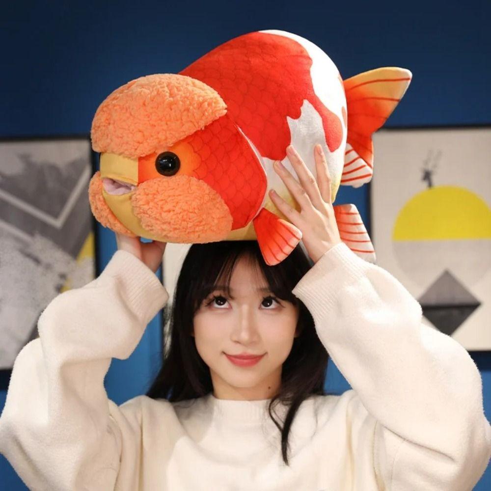 PP Cotton Realistic Fish Plush Plush Goldfish Stuffed Doll Funny Kid Cartoon Fish Toy  Gift