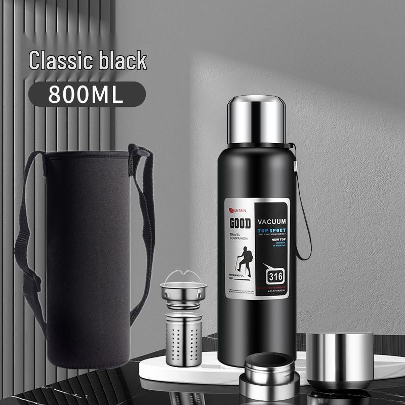 Large Portable 316 Stainless Steel Thermos Kettle - Vacuum Insulated Travel Mug