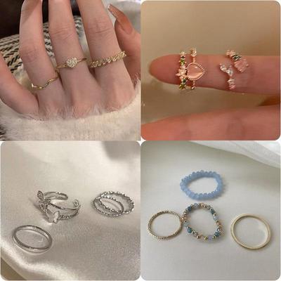 Elegant Fairy Butterfly Quad Ring Set: Trendy Cold Style Index Finger Design for Women