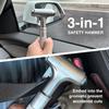 Car Window Breaker, Seabelt Cutter, Aluminum Safety Hammer To Break Glass, 3-in-1 Emergency Kit, Automotive Survival Accessories