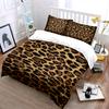 Leopard Print 3-Piece Bedding Set Bedding Set (1 Duvet Cover, 2 Pillowcases, Duvet Not Included)