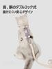 Lucky Friends No Slip Double Lock Cat Harness with Leash Easy to Put on Cat Harness and Leash Set (Olive Gray)