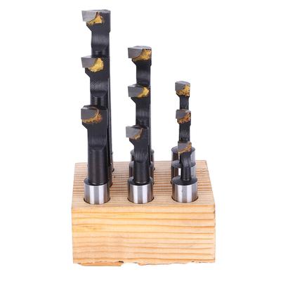 9Pcs Boring Bar Set 12" F1 Type High Speed Steel CNC Lathe Tool Holding with Base