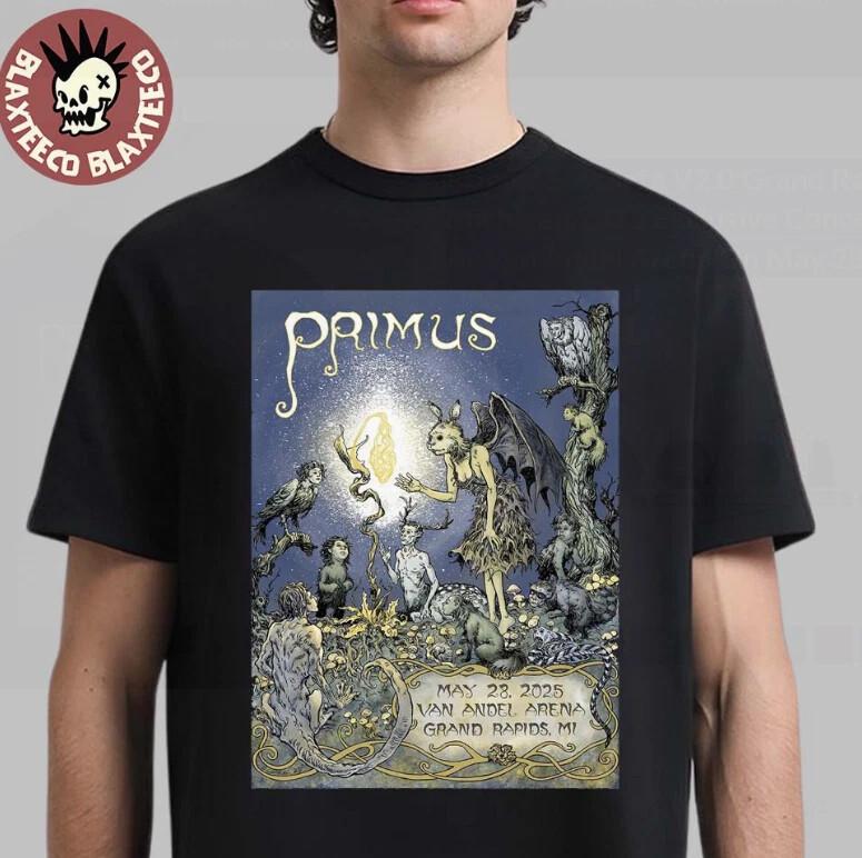 Primus Sessanta V2.0 Tour 2025  Grand Rapids May 28 Reprint S-4XL Unisex T-Shirt S