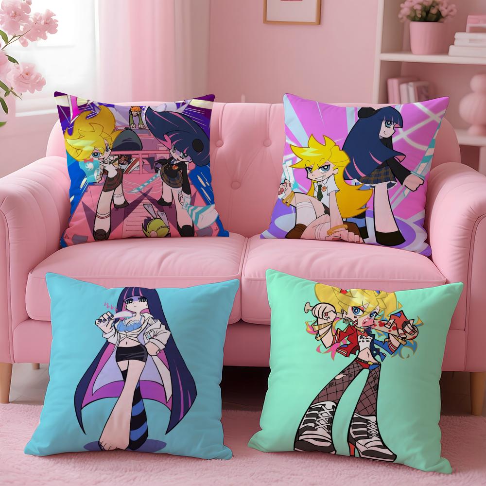P-Panty & Stocking with Garterbelt Kissenbezug Kurzer Plüsch Doppelseitiger Druck Zuhause Maschinenwaschbar im Winter Kissenbezug
