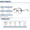 Brand Design Eyebrows Eyeglass Frame Anti Blue Light Prescription Myopia Glasses Photochromic 0~-600 for Men Women