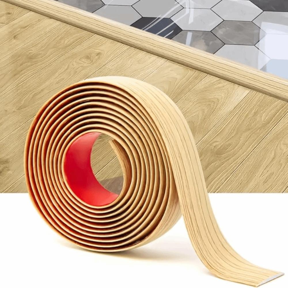 Wood Like Self Adhesive Floor Transition Strip Windproof Doorway Threshold  Mirror Frame Trim