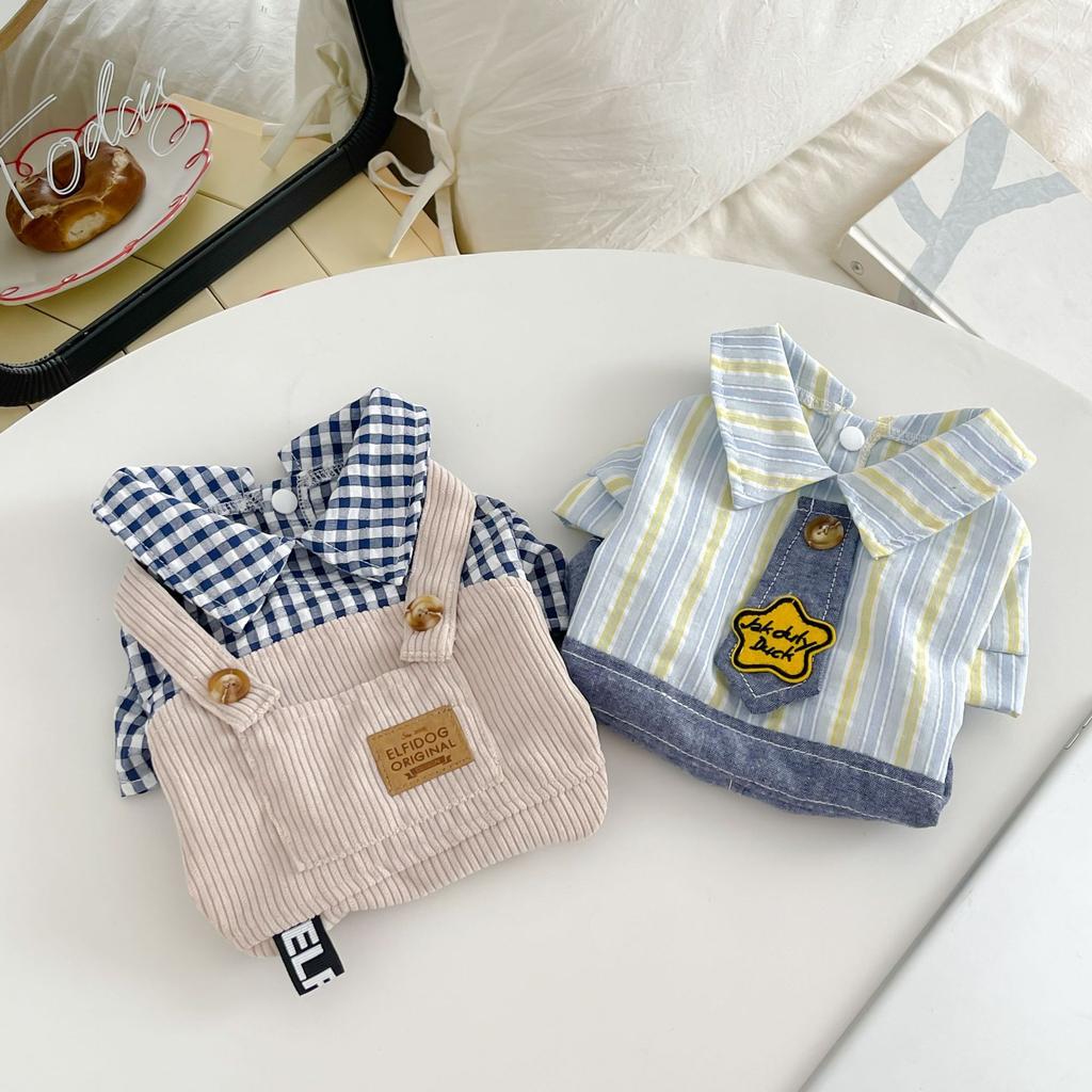 Small Dog Strap Pants Pet Small and Medium sized Dog Spring and Summer Strap Pants Thin Shirt Four Leg Clothes Cat Clothing