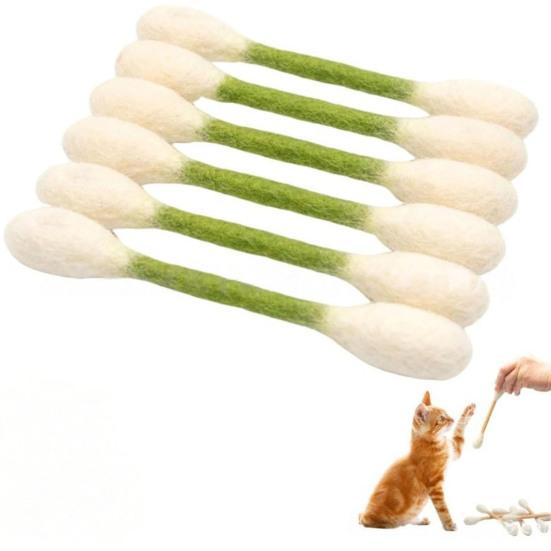 6Pcs Giant Swab Cat Toys Soft Swab Catnip Cat Kick Toys