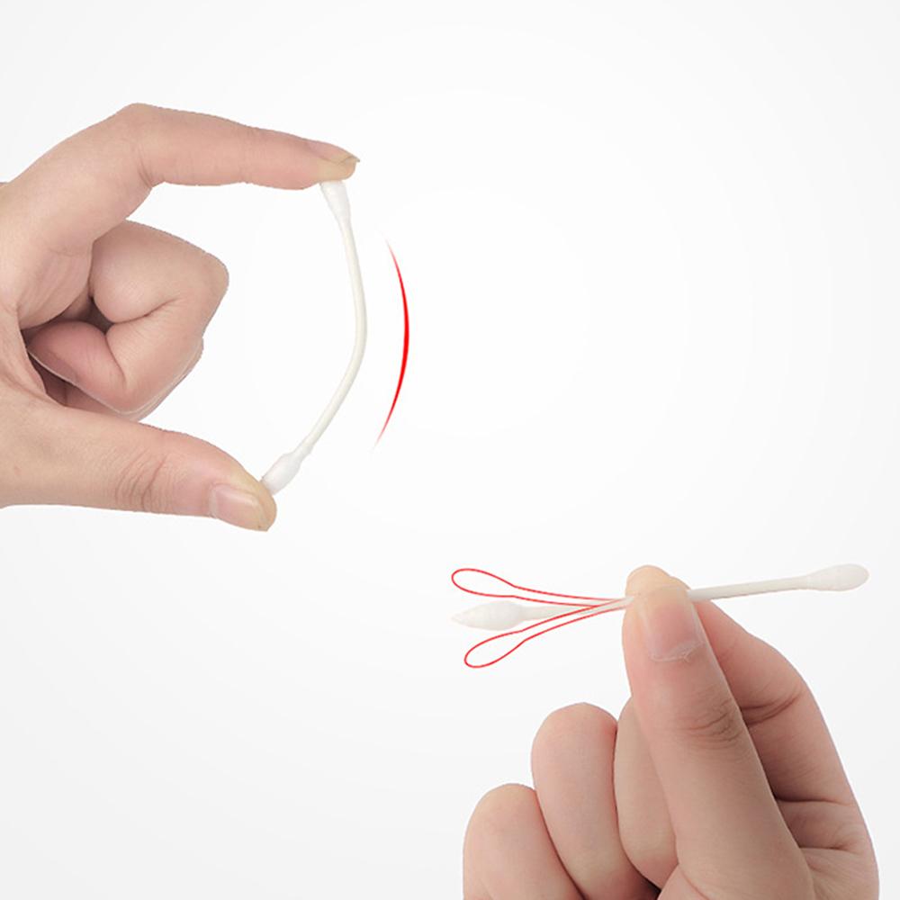 Men Portable Home Cotton Disposable Cotton Swabs Ear Cleaning Tools Dual Heads Makeup Cotton stick