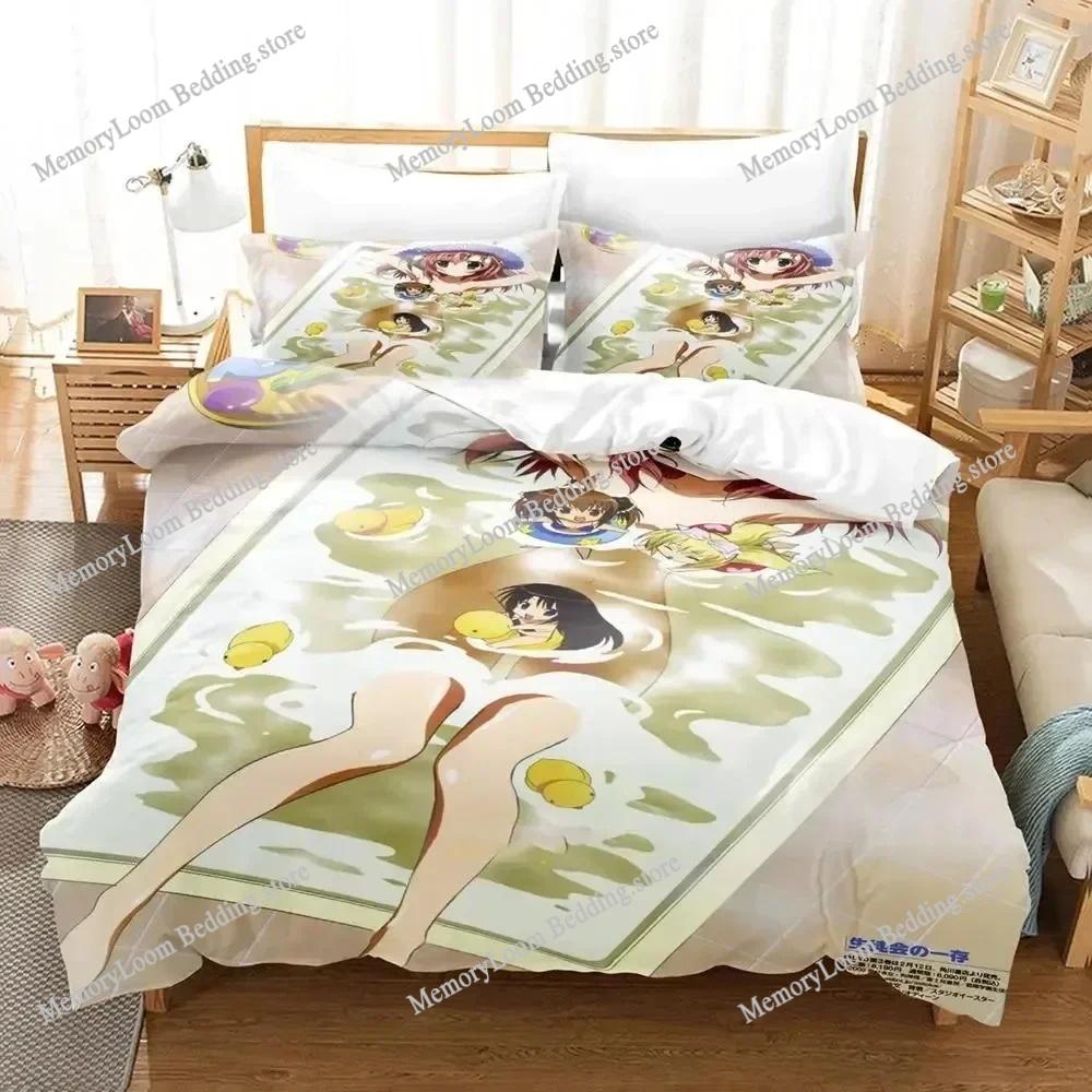 Anime Series Popular Student Council's Discretion Bedding Set Full/Queen Size Duvet Cover Pillowcase Kids Bedroom Decor Soft Set