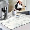 1Pcs Rubber Drying Mat With Marble Pattern For Coffee Shop Restaurant Kitchen Carpet Tableware Durable Diatom Mud Table Mat Pet Mat Coffeeware