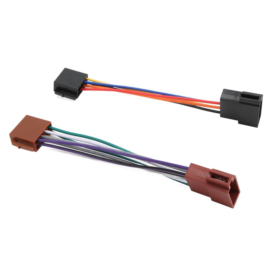 ISO Radio Wire Connector Wiring Harness Adapter Plug Male to Female 16 Pin ISO Female Radio Receiver Cable