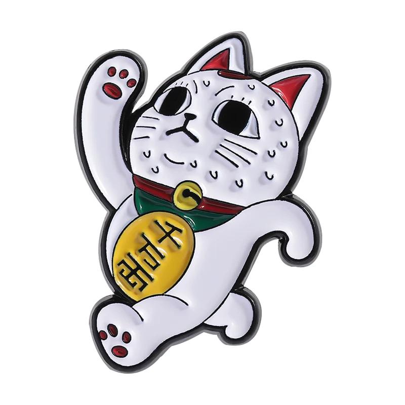 Broches Émail Turbo Mamie Chat Espion Personnages Dessin Animé Anime Chat Courant Doigt d'Honneur Broches Badge de Reverre Joyaux Drôles Cadeaux