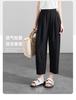 Summer thin Haren pants for women 2025 fashion, loose and versatile, slimming and elastic waisted casual pants
