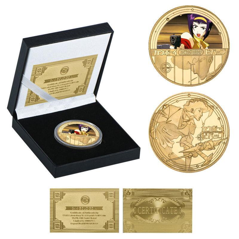Cowboy Commemorative Coin, Anime Coin, Peripheral Commemorative Coin, Die Cast Metal Coin, Badge, Gift Collection