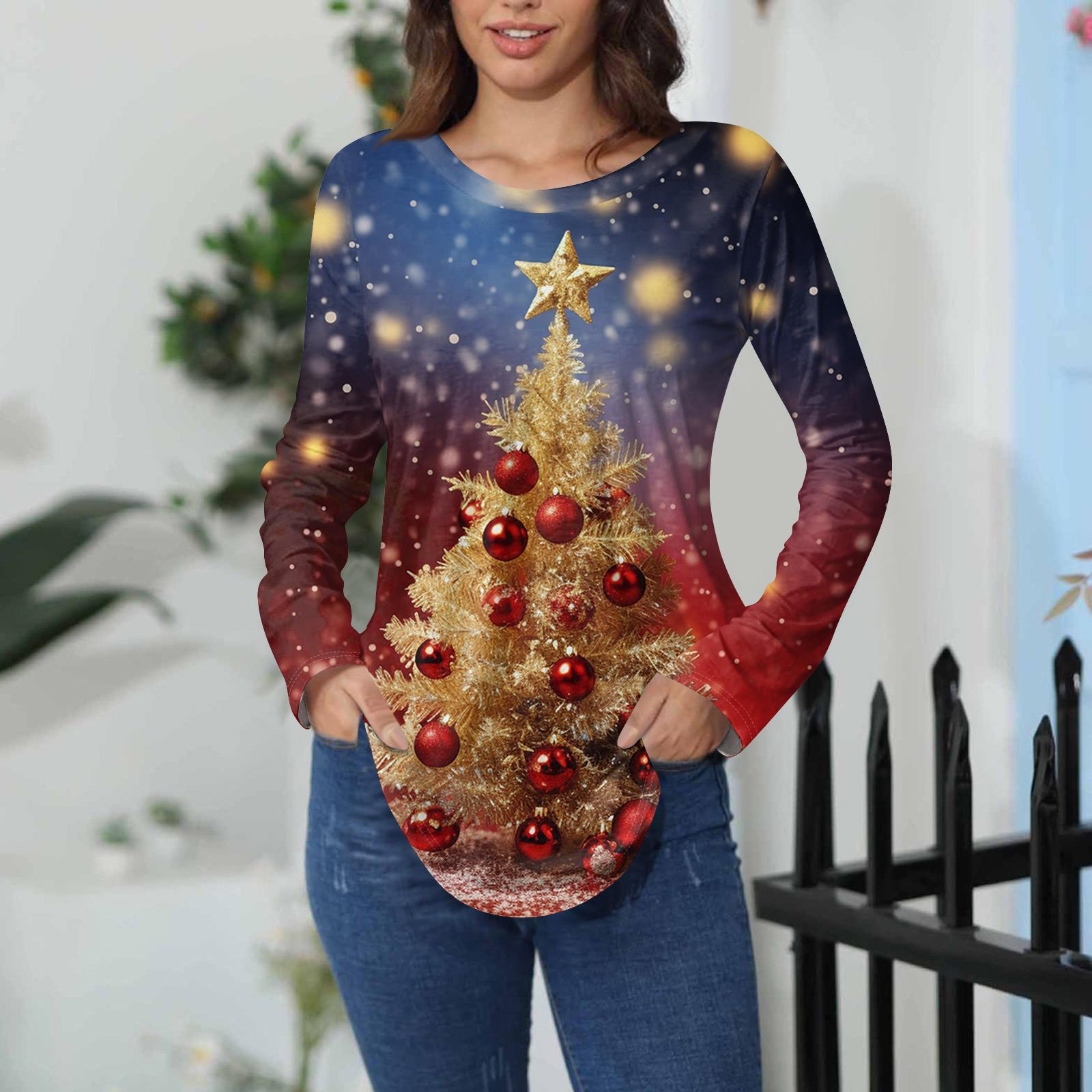 

Футболки женские осенние повседневные рубашки с длинным рукавом толстовка винтажный графический принт топ пуловер ко Дню святого Валентина XL арбуз красный