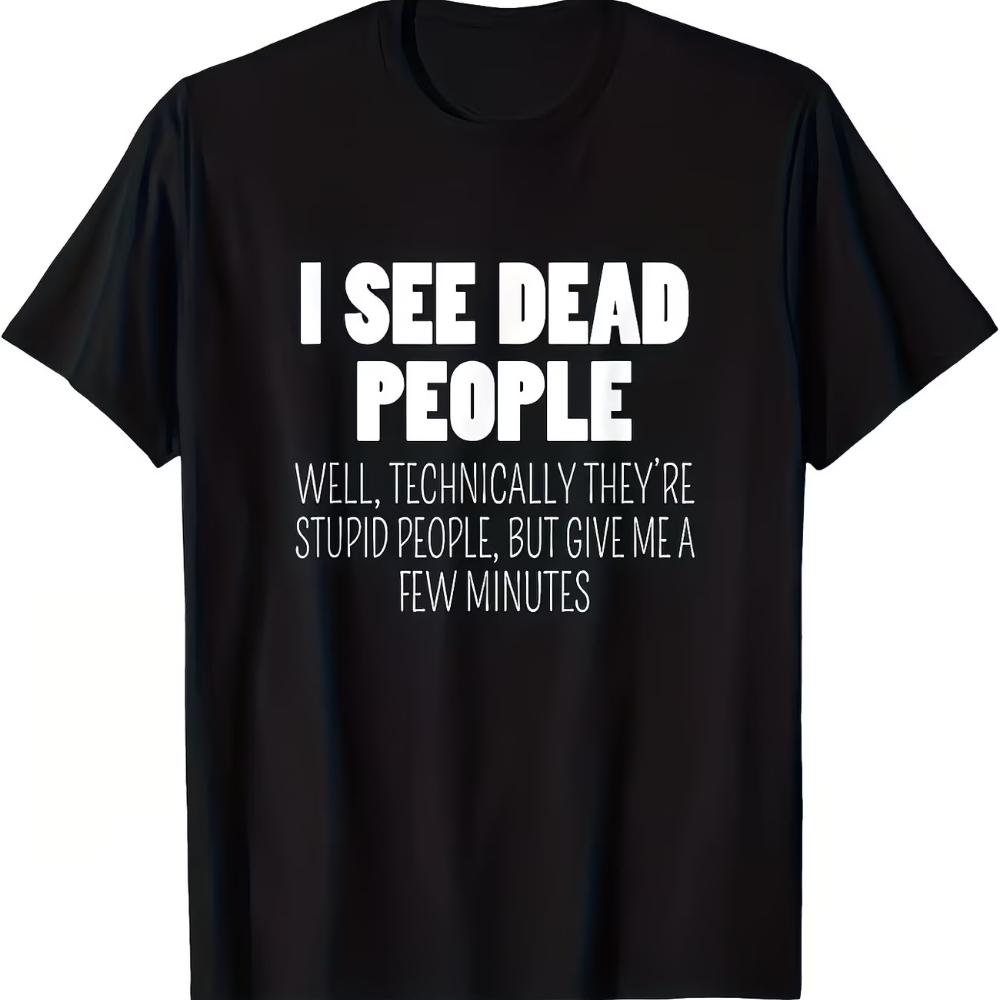 Women s Vintage Dead People Letter Print Design Fashion Harajuku Streetwear Trendy Breathable Comfortable S