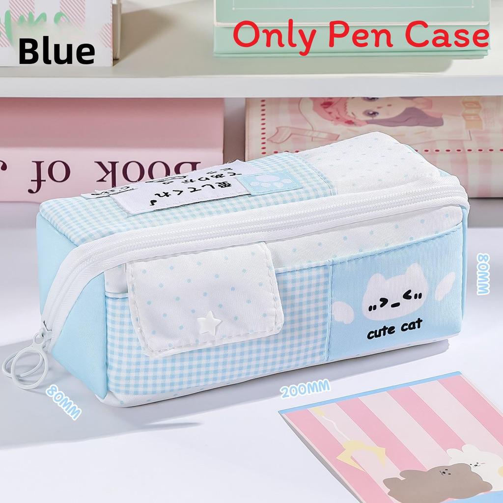 Cat Prism Dot Pencil Case With Large Capacity For Students And Kids