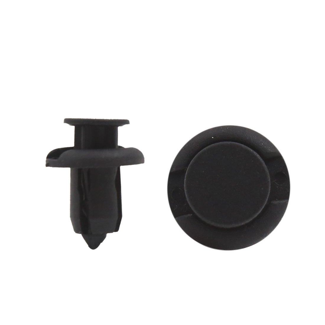 uxcell Clip/Rivet/Fastener 10mm Plastic Rivet 25.5 x 19mm Push Clip 25.5 x 19mm чёрный
