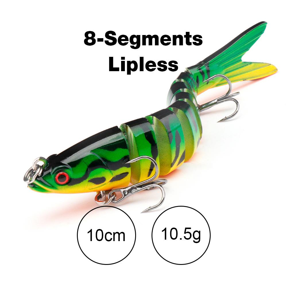 10cm/12.5cm Pike Wobblers for Fishing Artificial Bait Hard Multi Jointed Swimbait Crankbait Lifelike Fishing Lure Tackle