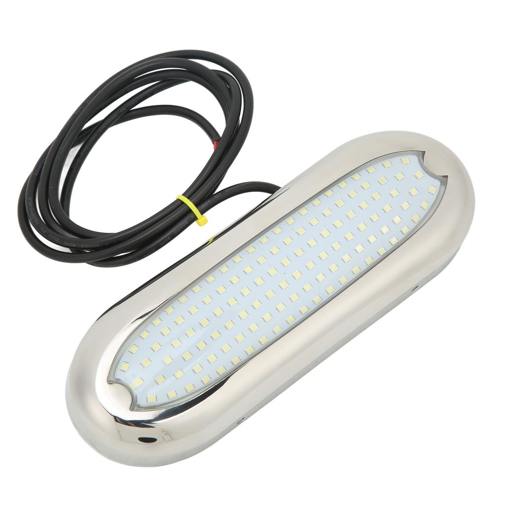 12VDC Boat Underwater Light 120 LED Bright Light IP68 Waterproof Rust Proof for Ships Yachts Motorboats