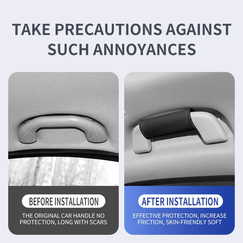 Car Roof Armrest Pull Cover Handle Protective Gloves Accessories Suitable for Volvo XC60 V50 V40 XC90 S60 S40 S80l V90 V60 EX90 OV4