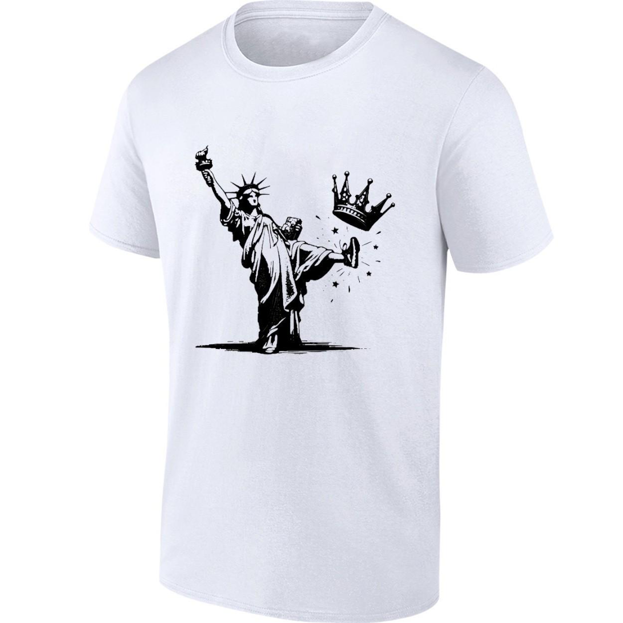Statue of Liberty No Kings Shirt | Anti-Trump, Liberal, Democracy Protest Tee XL