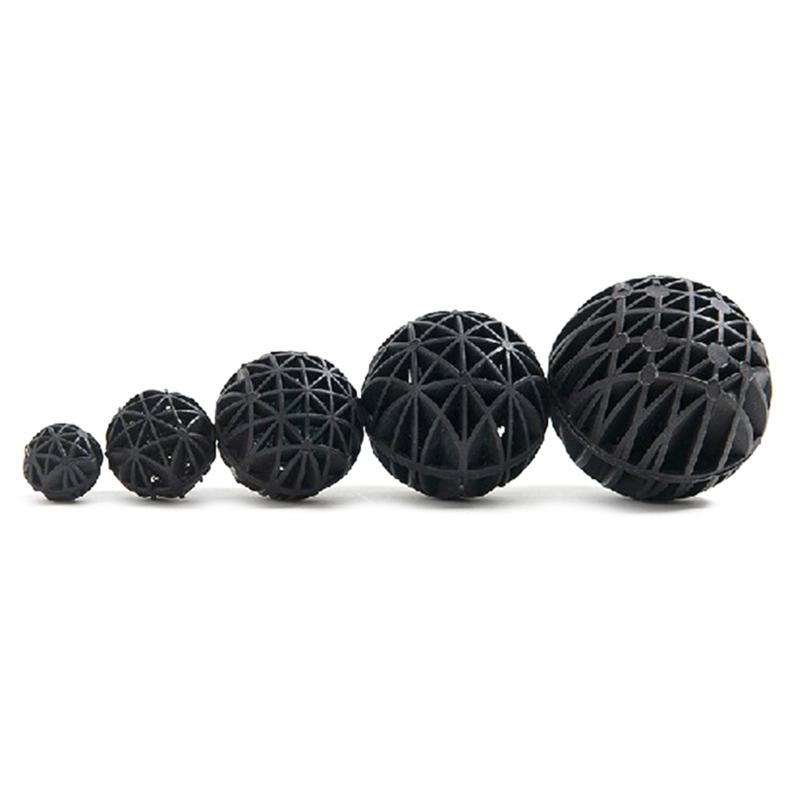 Fishtank Filter Media Bulk Black Bio Balls with Cotton for Aquariums Filtration Bio Balls Media for Freshwater Saltwater