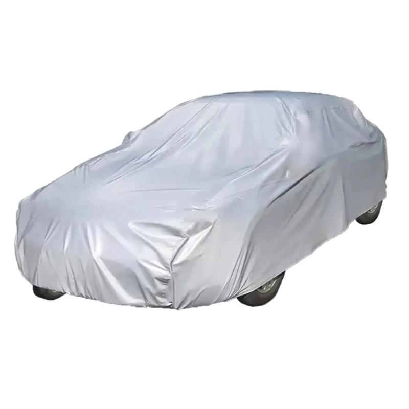 Car Cover Waterproof PEVA Cloth Cover Outdoors Full Car Covers with Reflective Strips Sun, and Dust Protection
